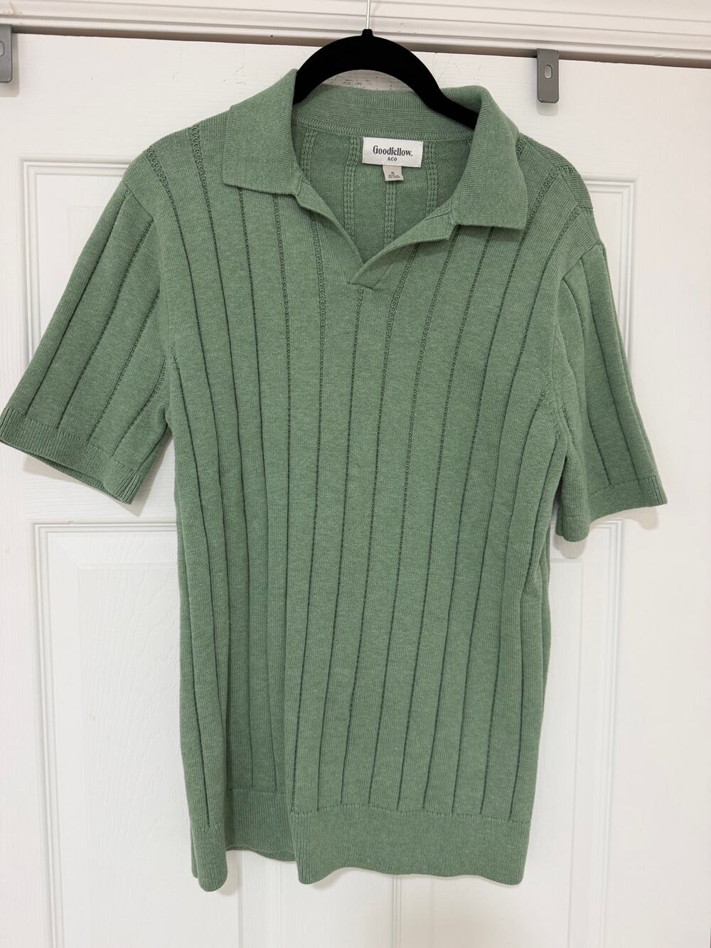 Goodfellow & Co - Men's - Collared Pullover Polo Sweater - Green - Size Small